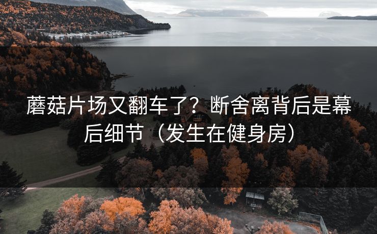 蘑菇片场又翻车了？断舍离背后是幕后细节（发生在健身房）